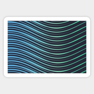 Stripes pattern - blue Sticker